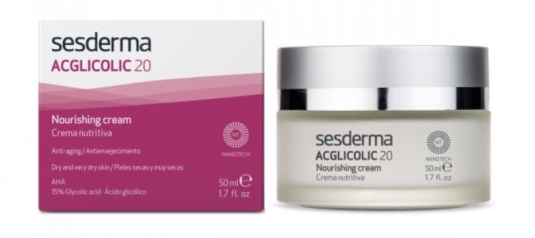Sesderma Acglicolic 20 Facial Nourishing Cream – Крем питательный с гликолевой кислотой Агликолик 20