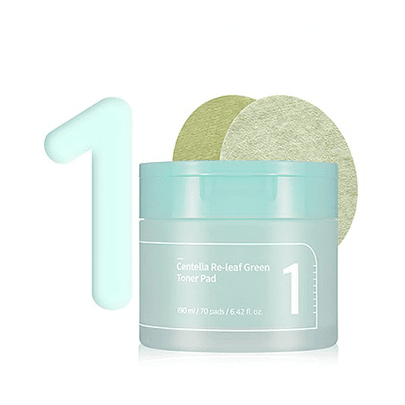 Тонер-пэды No.1 Centella Re-leaf Green Toner Pad (70шт)