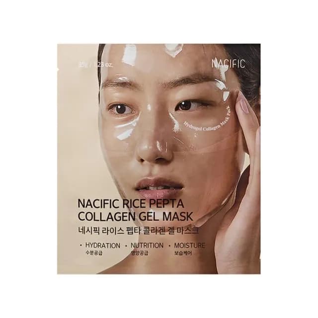 Гелевая маска с рисом, пептидами и коллагеном Rice Pepta Collagen Gel Mask ( .)