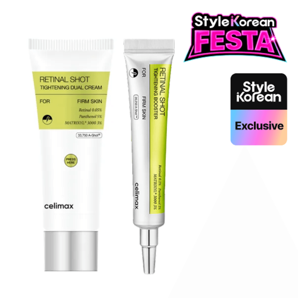 Дуо-набор для упругости кожи с ретиналем THE VITA-A Retinal Shot Tightening Duo (крем + бустер)