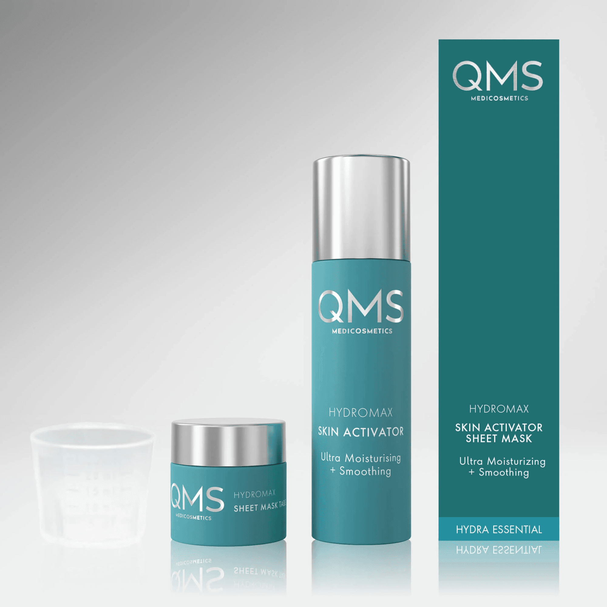 Увлажняющая лифтинг-маска активатор с морским коллагеном QMS + 4 шт