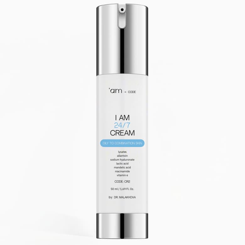Увлажняющий крем I AM 24/7 CREAM - OILY TO COMBINATION SKIN 'АМ СОDE by Dr. Malakhova