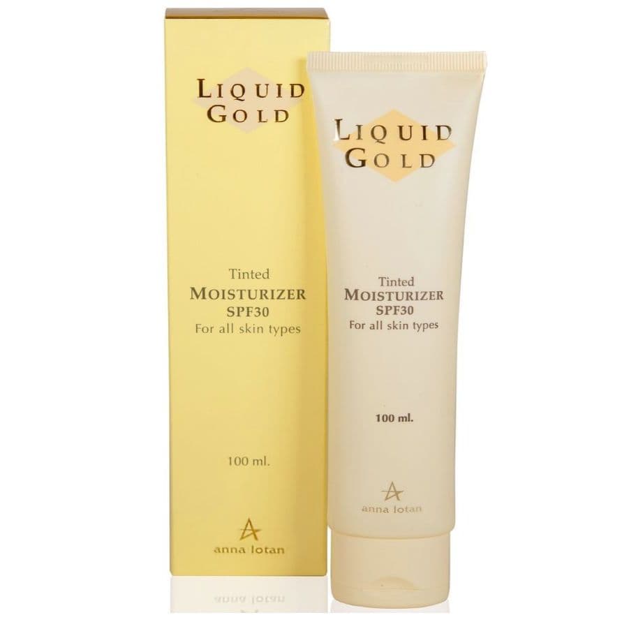 Дневной увлажняющий тональный крем с SPF30 для всех типов кожи Tinted Moisturiser SPF30 Liquid Gold Anna Lotan