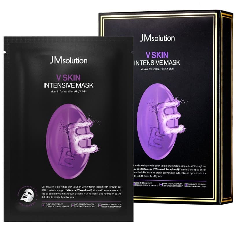 Тканевая маска для питания кожи лица с витамином Е (токоферолом) V SKIN ESSENTIAL MASK (VITAMIN E)