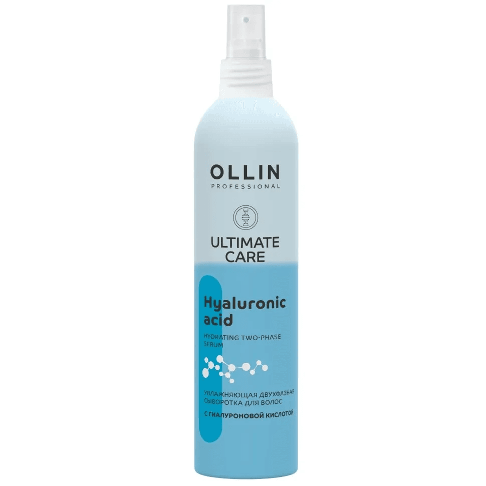 Сыворотка увлажняющая двухфазная для волос с гиалуроновой кислотой Ultimate Care Ollin Professional