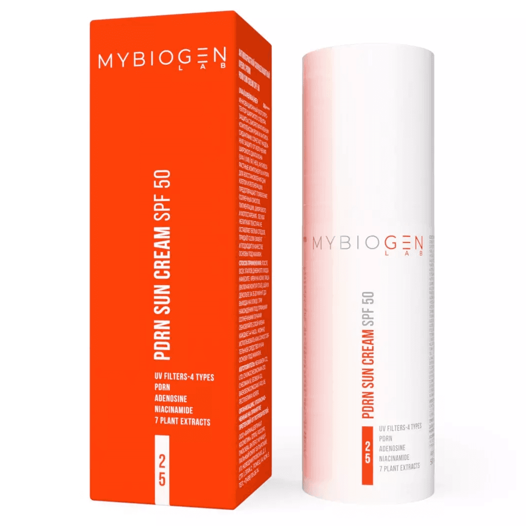 Антивозрастной солнцезащитный крем PDRN Sun Cream SPF 50 MyBioGen