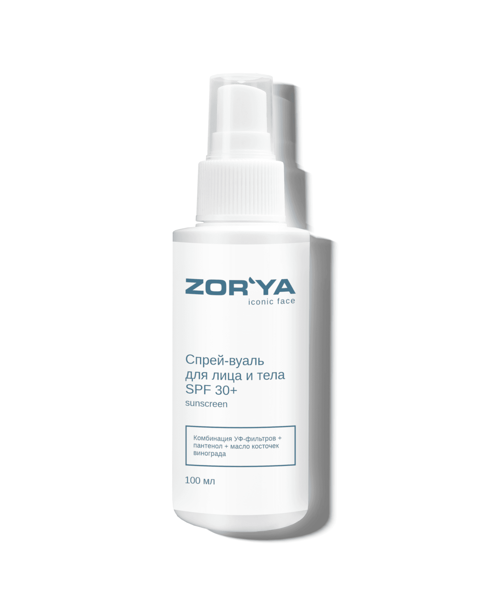 Спрей-вуаль для лица и тела SPF 30+ SUNSCREEN Zor'ya