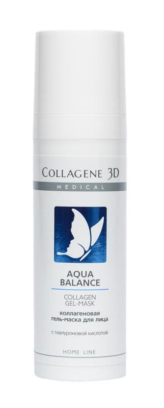 Коллагеновая маска для обезвоженной кожи лица AQUA BALANCE Medical Collagene 3D