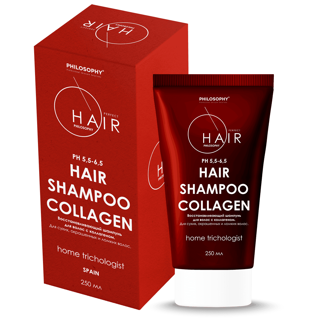 Восстанавливающий шампунь для волос с коллагеном Hair Perfect Philosophy
