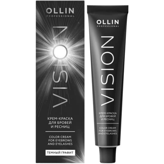 Крем-краска для бровей и ресниц Ollin Vision graphite (Темный графит)