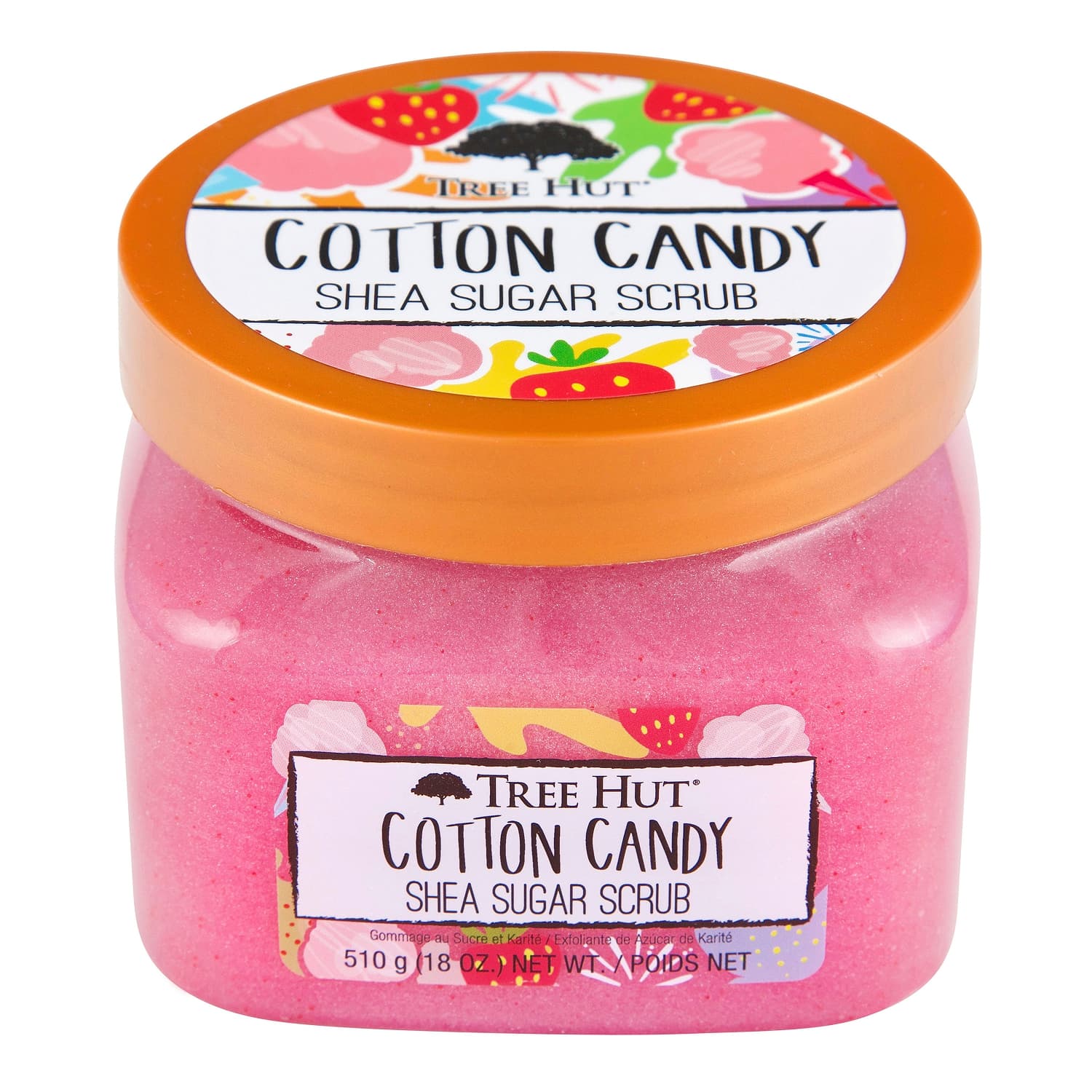Cotton Candy Сахарный скраб для тела с шиммером c ароматом сладкой ваты