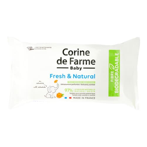 CLEANSING WIPES FRESH & NATURAL Салфетки влажные - с календулой Свежесть