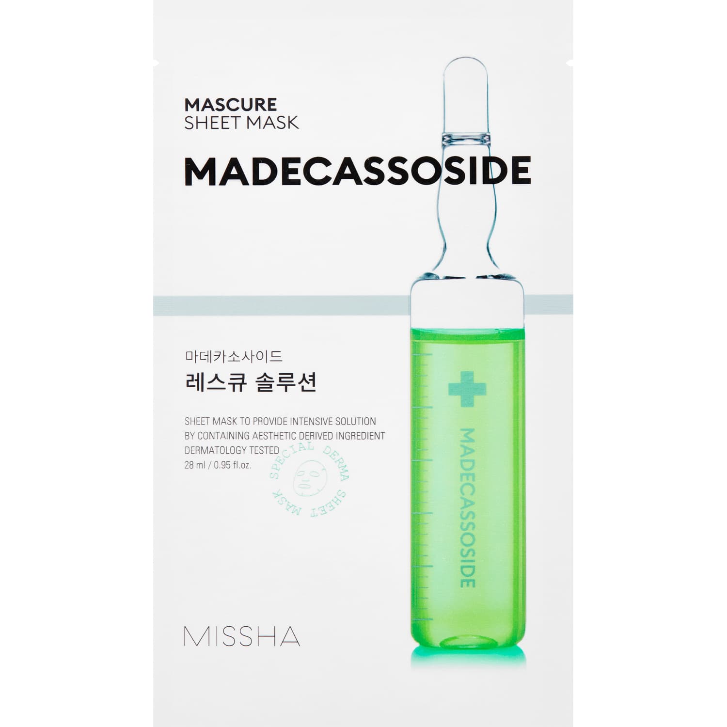 MISSHA Маска SOS с мадекассосидом для восстановления ослабленной кожи 1 шт