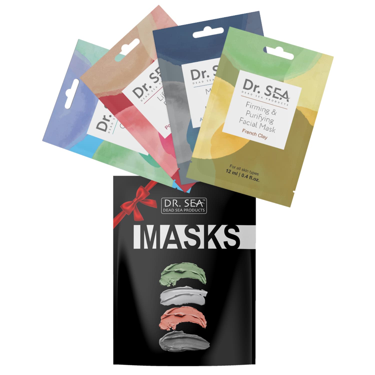 CLEANSING, LIFTING, PEELING, MOISTURIZING Подарочный набор из четырех масок