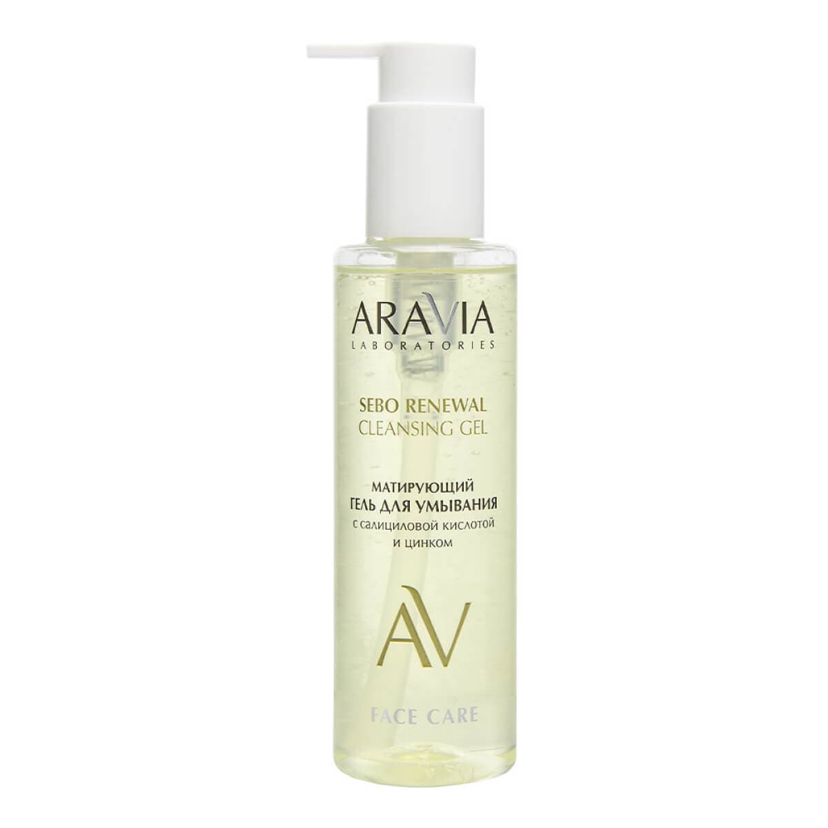 Матирующий гель для умывания с салициловой кислотой и цинком Sebo Renewal Gel, , ARAVIA Laboratories