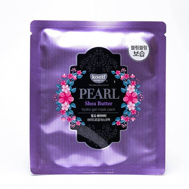 Гидрогелевая маска для лица с маслом ши и жемчужной пудрой Koelf Pearl & Shea Butter Mask