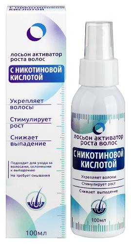 Активатор роста волос с никотиновой кислотой лосьон