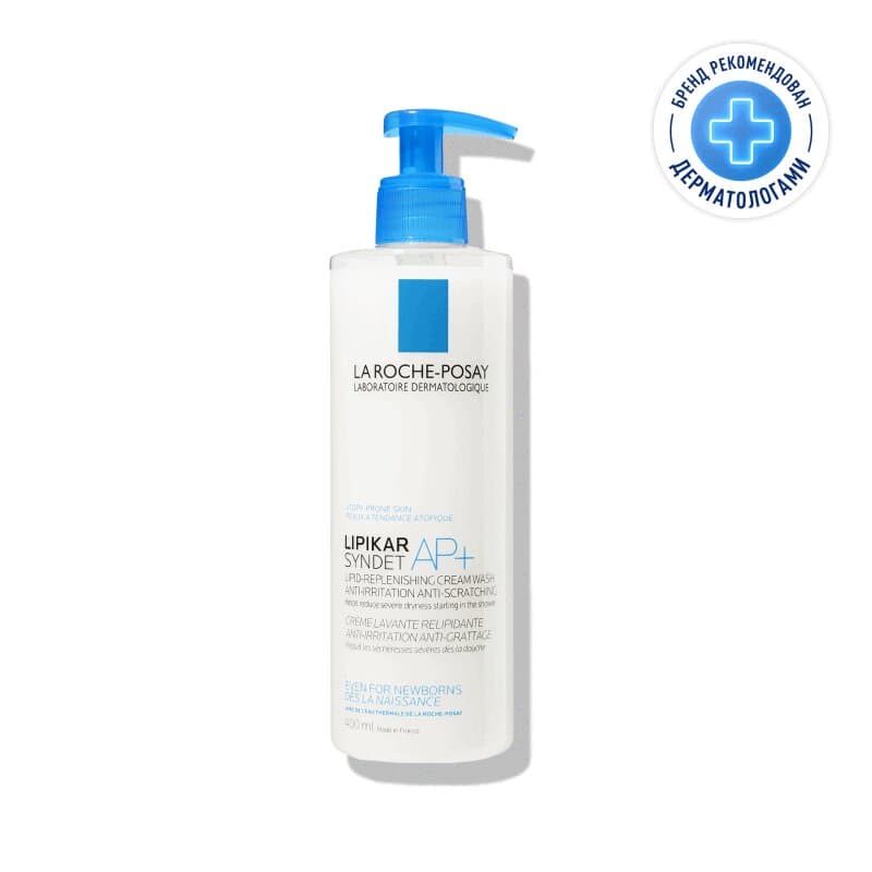 La Roche-Posay Lipikar Syndet AP+ Крем-гель для душа очищающий для сухой кожи детей и взрослых