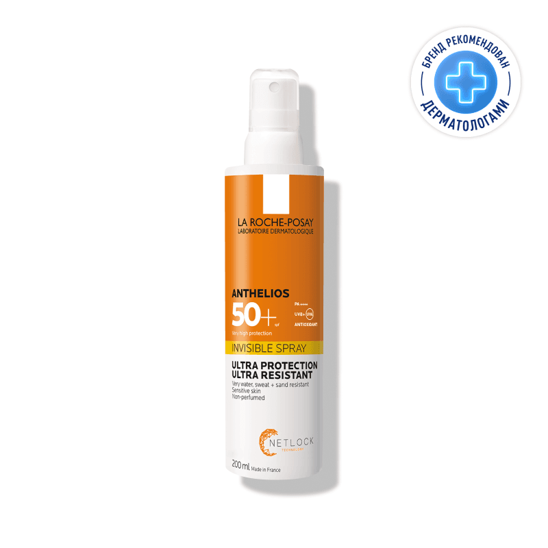 La Roche-Posay Anthelios Спрей солнцезащитный для лица и тела невидимый SPF 50+