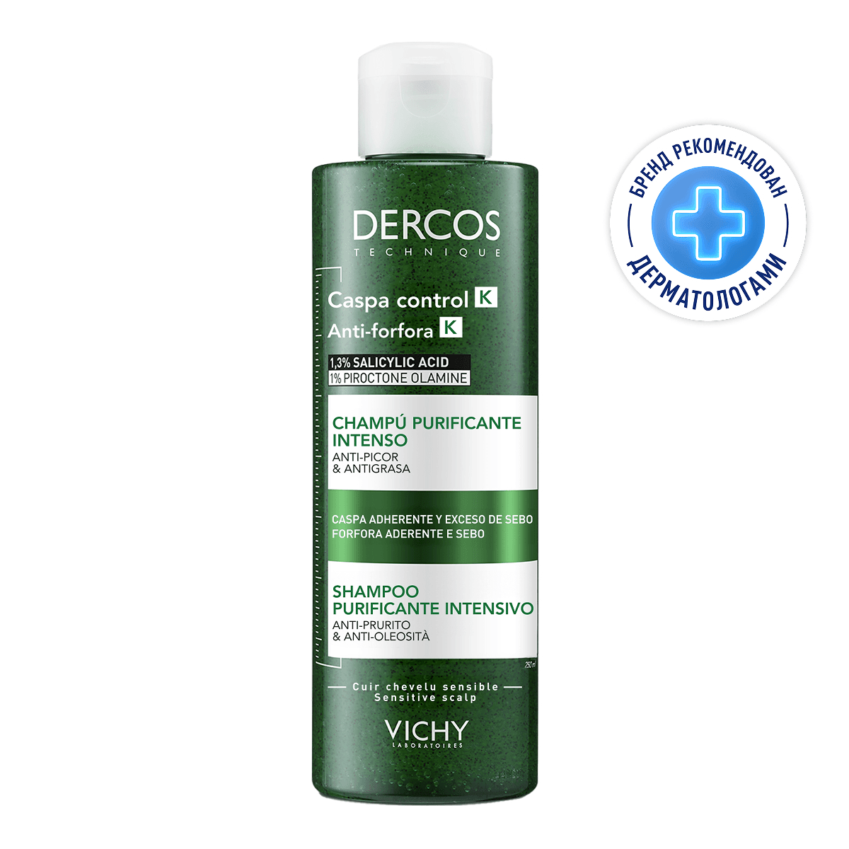 Vichy Dercos K Шампунь глубоко очищающий против перхоти для кожи головы и волос 1 шт