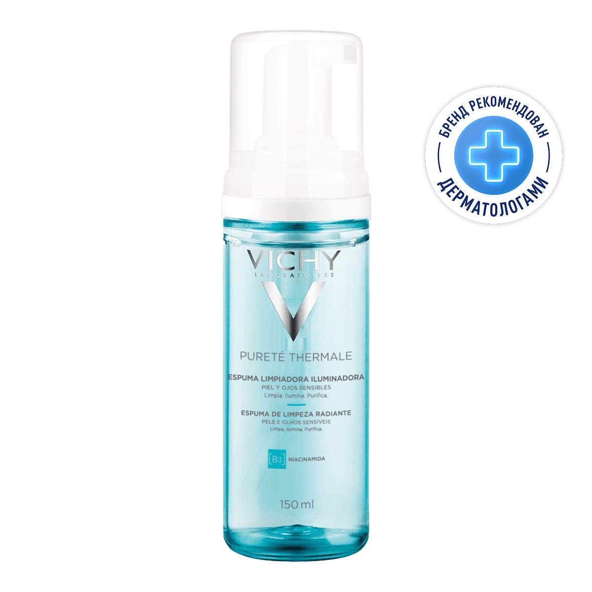 Vichy Purete Thermale Очищающая пенка придающая сияние 1 шт