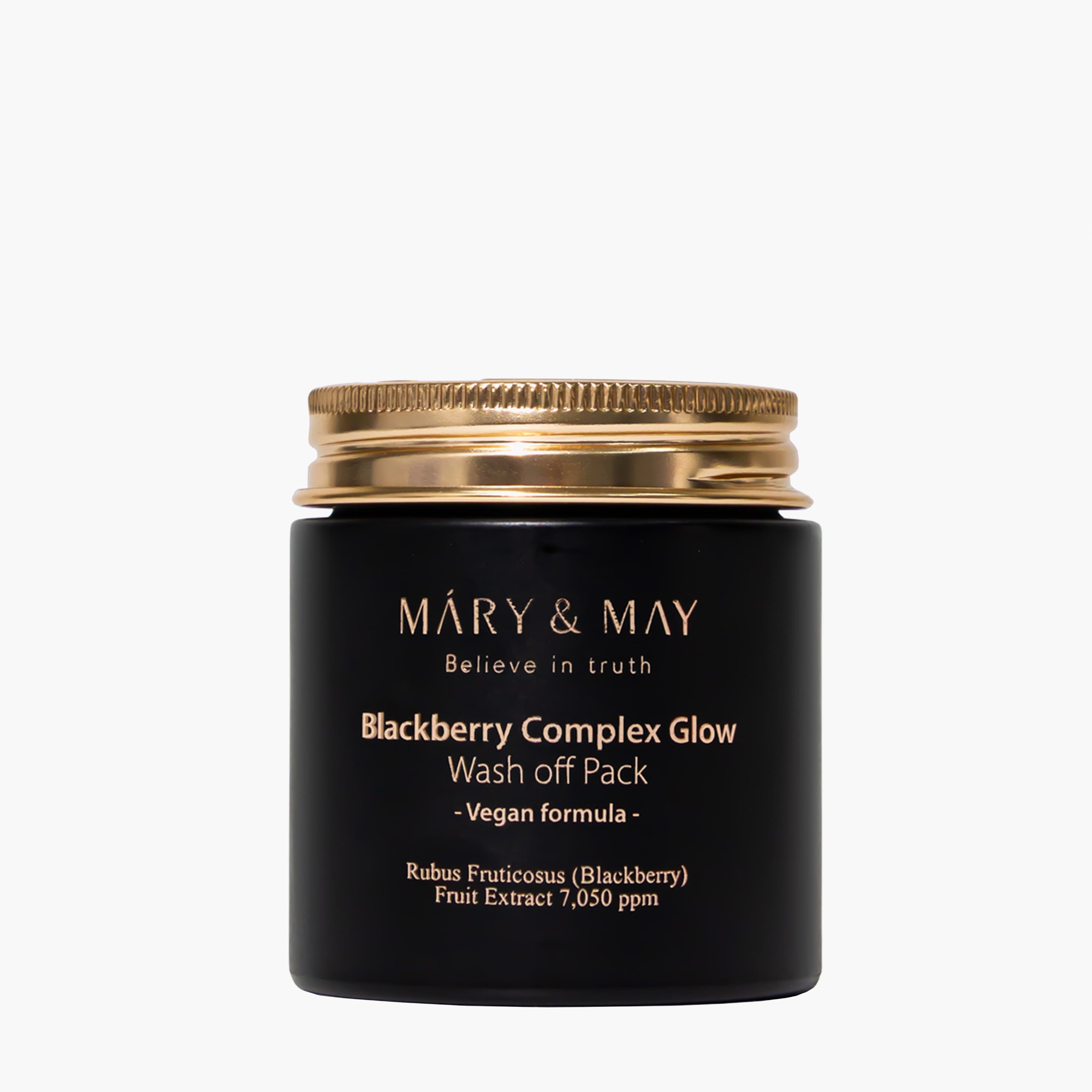 Маска для лица с ежевичным комплексом | Mary&May Blackberry Complex Glow Wash Off Pack