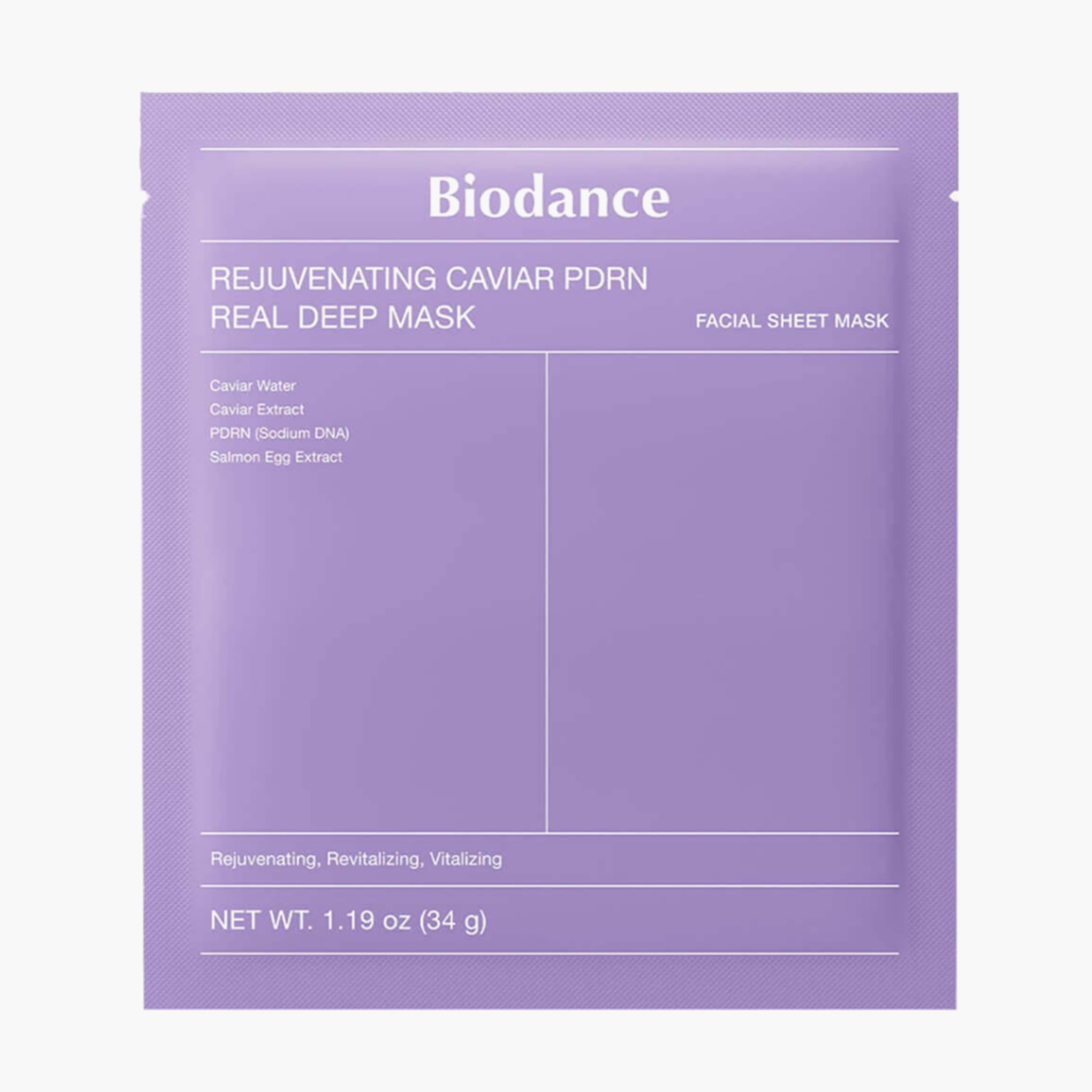 Маска омолаживающая с экстрактом икры | Biodance Rejuvenating Caviar PDRN Real Deep Mask