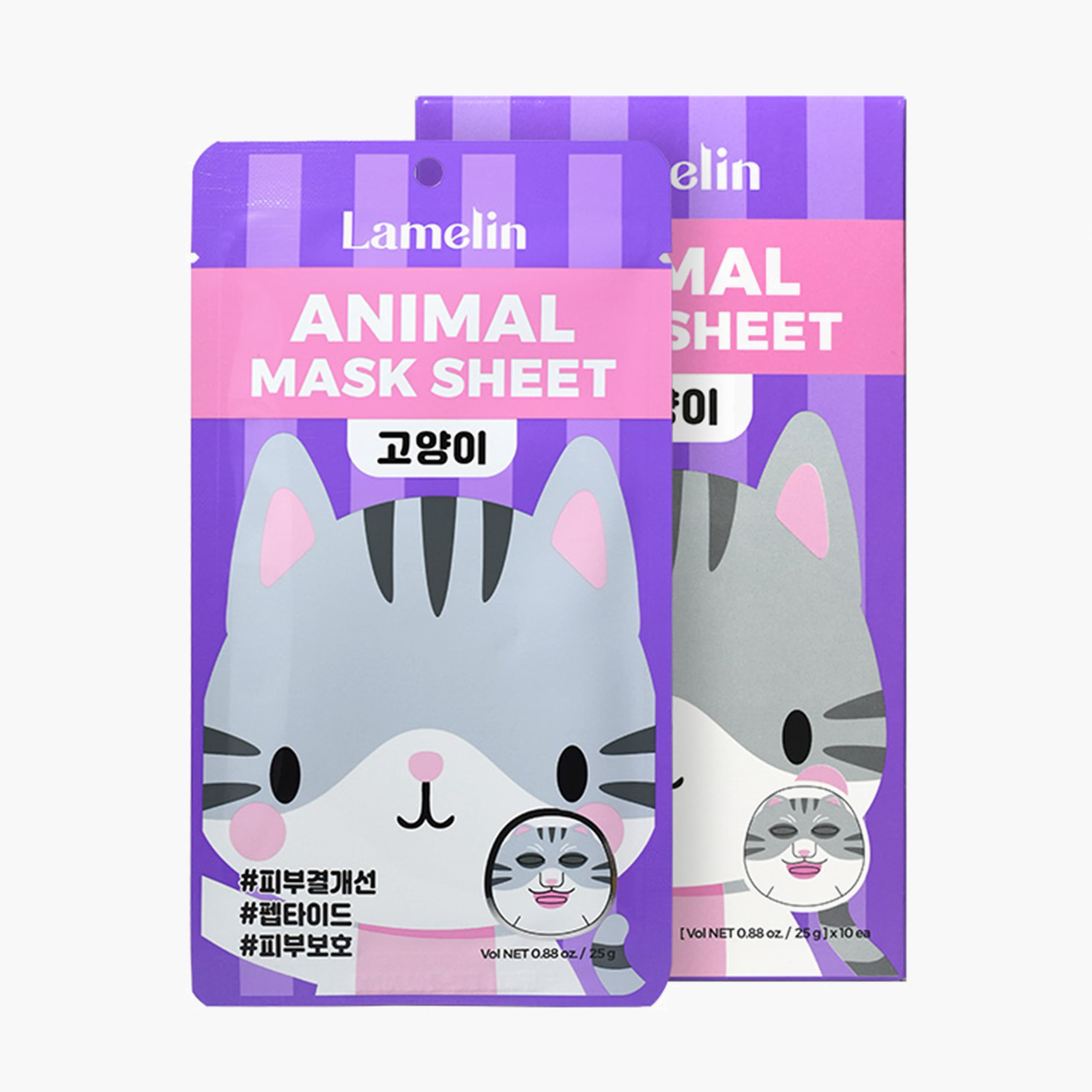 Маска тканевая для лица (кошка) | Lamelin Animal Mask Sheet Cat