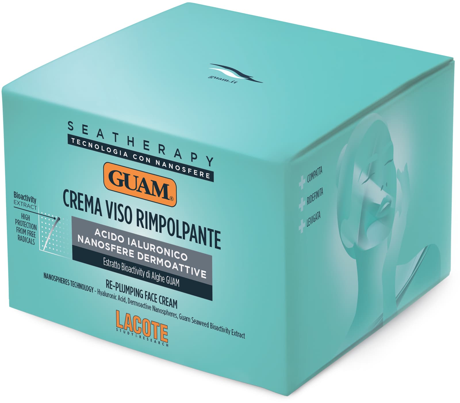 Гуам Крем для лица уплотняющий моделирующий контур Crema Viso Rimpolpante, (Guam, Seatherapy)