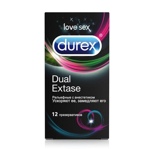 Дюрекс Презервативы Dual Extase, (Durex, Презервативы)