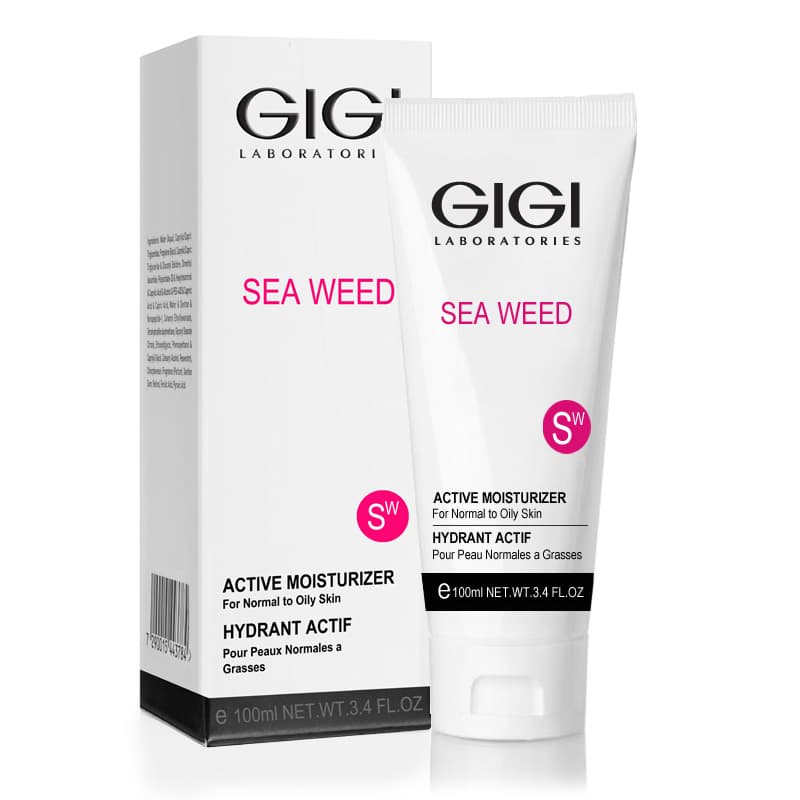 ДжиДжи Крем увлажняющий активный для нормальной и жирной кожи Active Moisturizer For Normal To Oily Skin, (GiGi, Sea Weed)