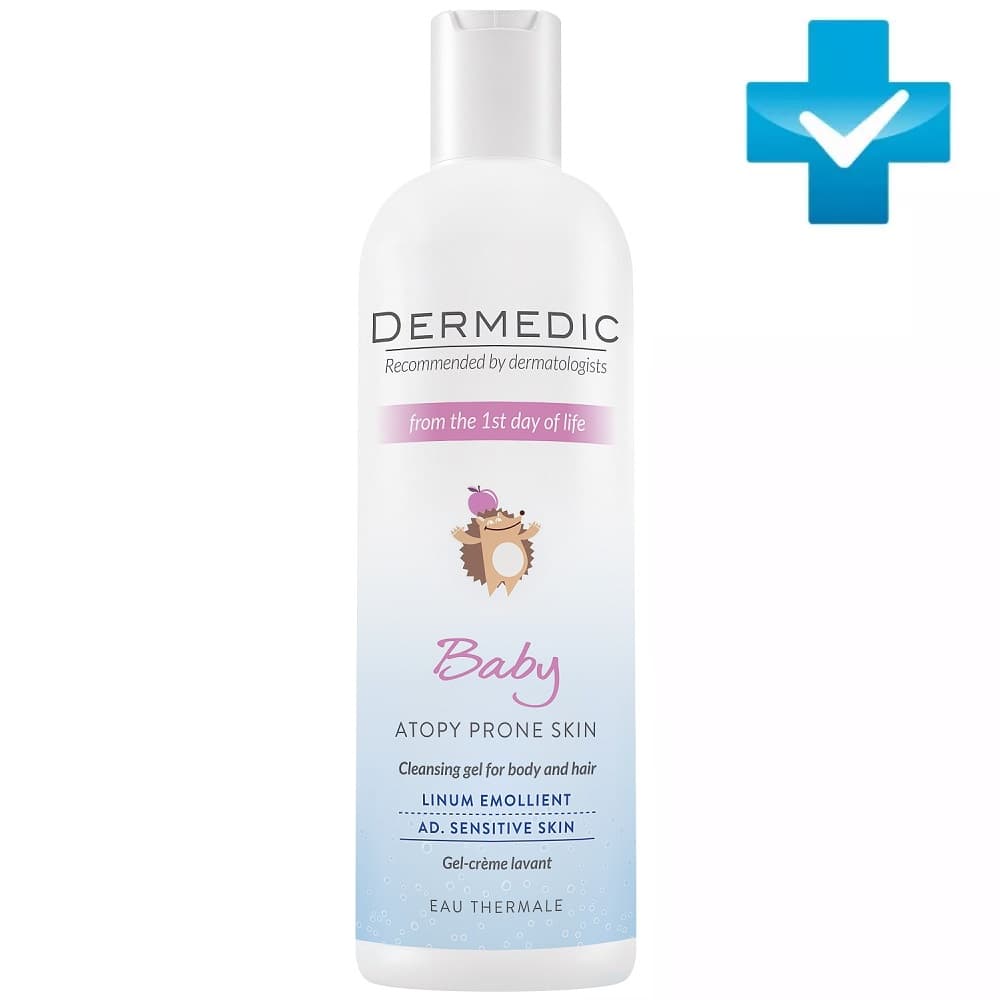 Дермедик Очищающий крем-гель с 1 дня жизни Baby Atopy Prone Skin Cleansing gel for body and hair, (Dermedic, Baby)