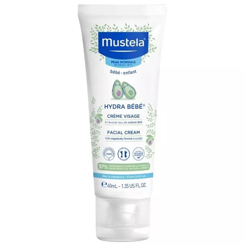 Мустела Крем для лица увлажняющий «Hydra-Bebe» детский, (Mustela, Bebe - защита кожи)