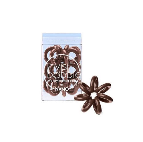 Инвизибабл Резинка для волос Pretzel Brown (с подвесом) коричневый . (Invisibobble, Nano)