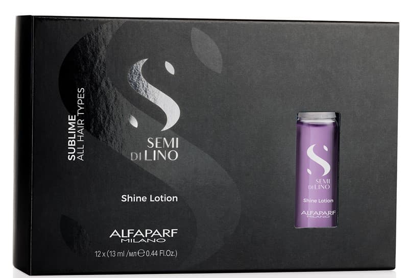 Лосьон для всех типов волос, придающий блеск Sublime Shine Lotion, 12 ампул х (Alfaparf Milano, Sublime)