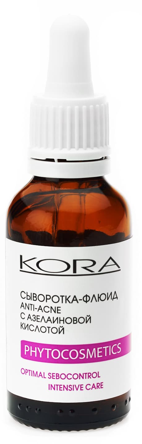 Сыворотка-флюид Anti-Acne с азелаиновой кислотой, (Кора, Для жирной кожи)