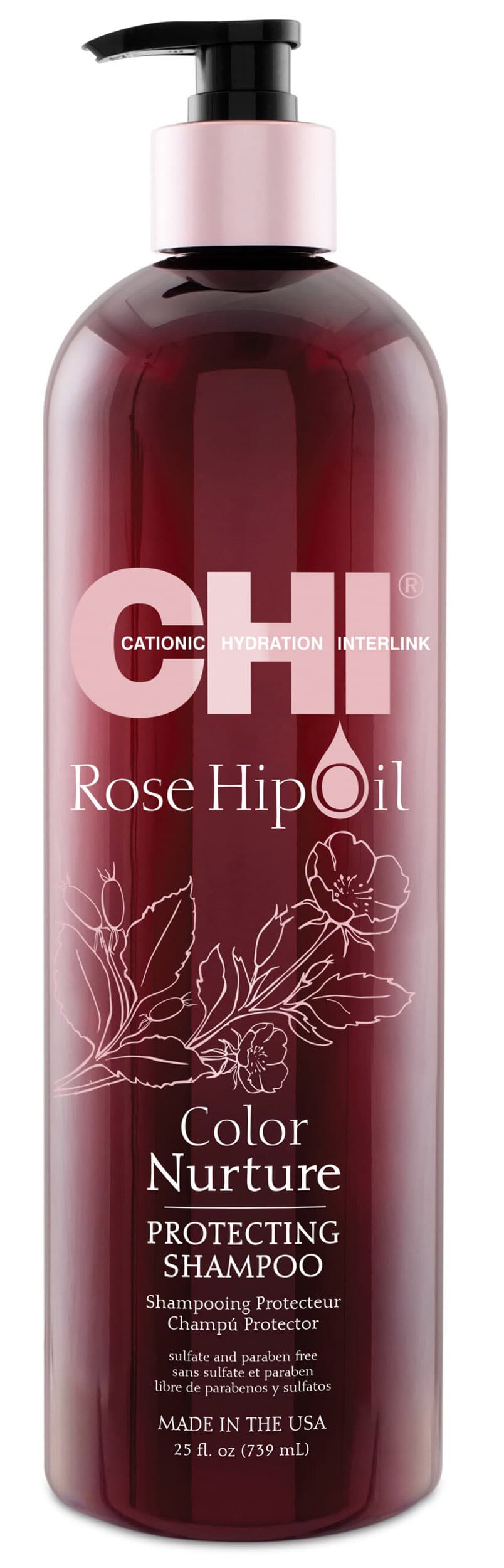 Чи Шампунь с маслом шиповника для окрашенных волос Protecting Shampoo, (Chi, Rose Hip Oil)