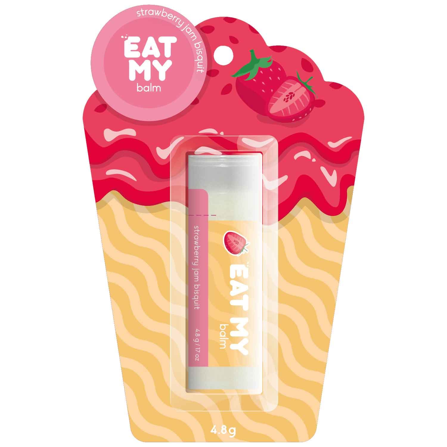 Ит Май Бальзам для губ "Бисквит с клубничным джемом", (Eat My, Desserts)