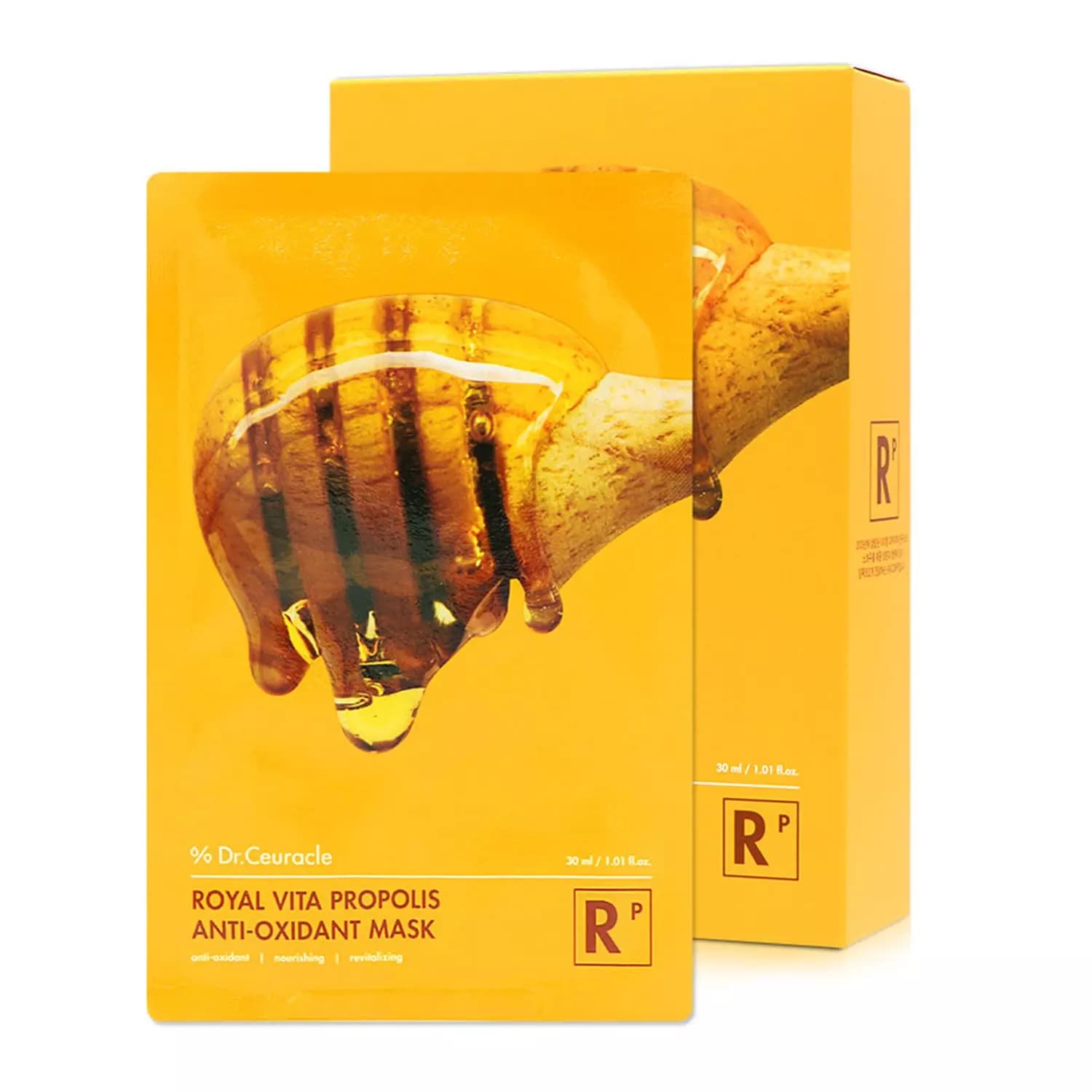 Доктор Сьюрикл Тканевая антиоксидантная маска, 10 х (Dr. Ceuracle, Royal Vita Propolis)