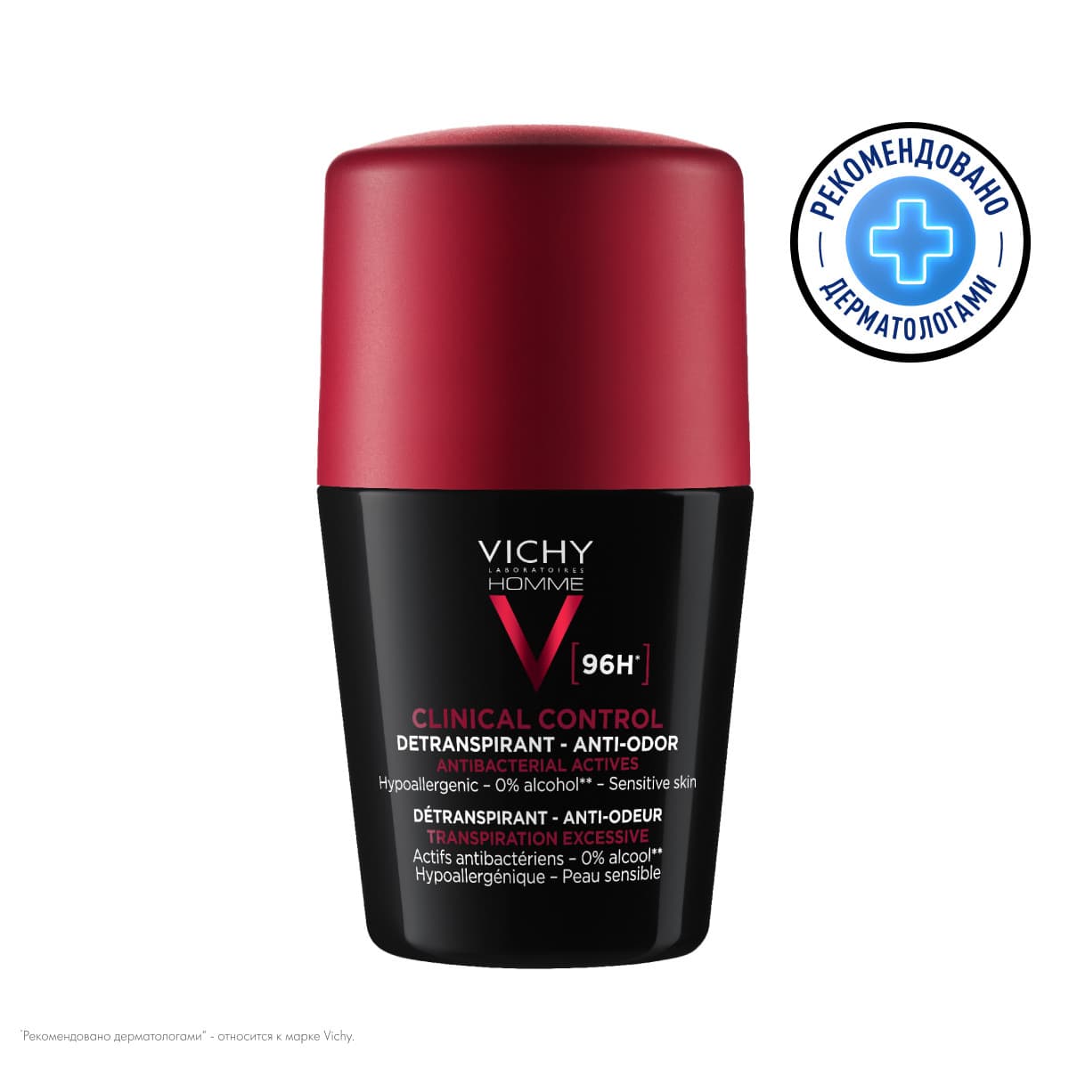Виши Дезодорант-антиперспирант Clinical Control 96 ч, (Vichy, Vichy Homme)