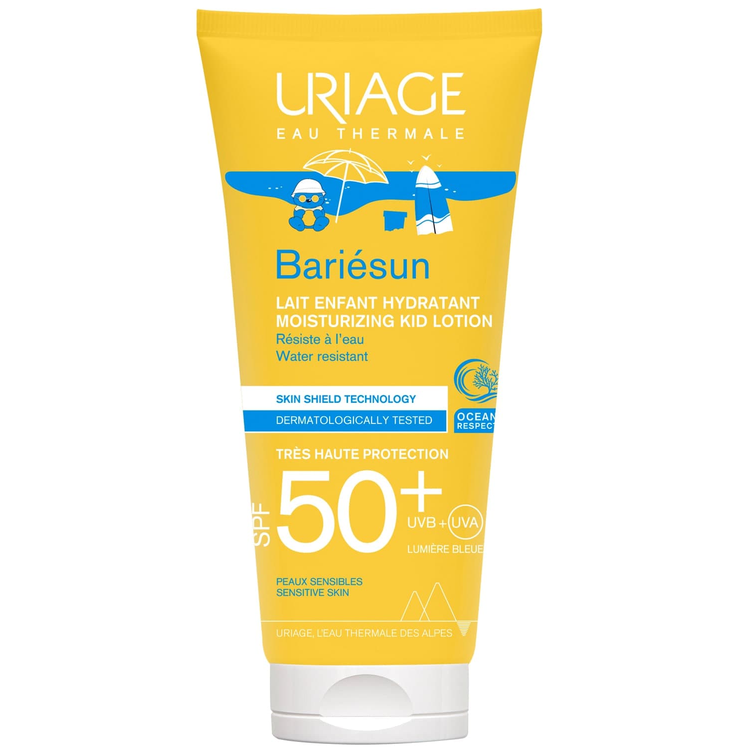 Урьяж Увлажняющее молочко SPF 50+ для детей 4+, (Uriage, Bariesun)