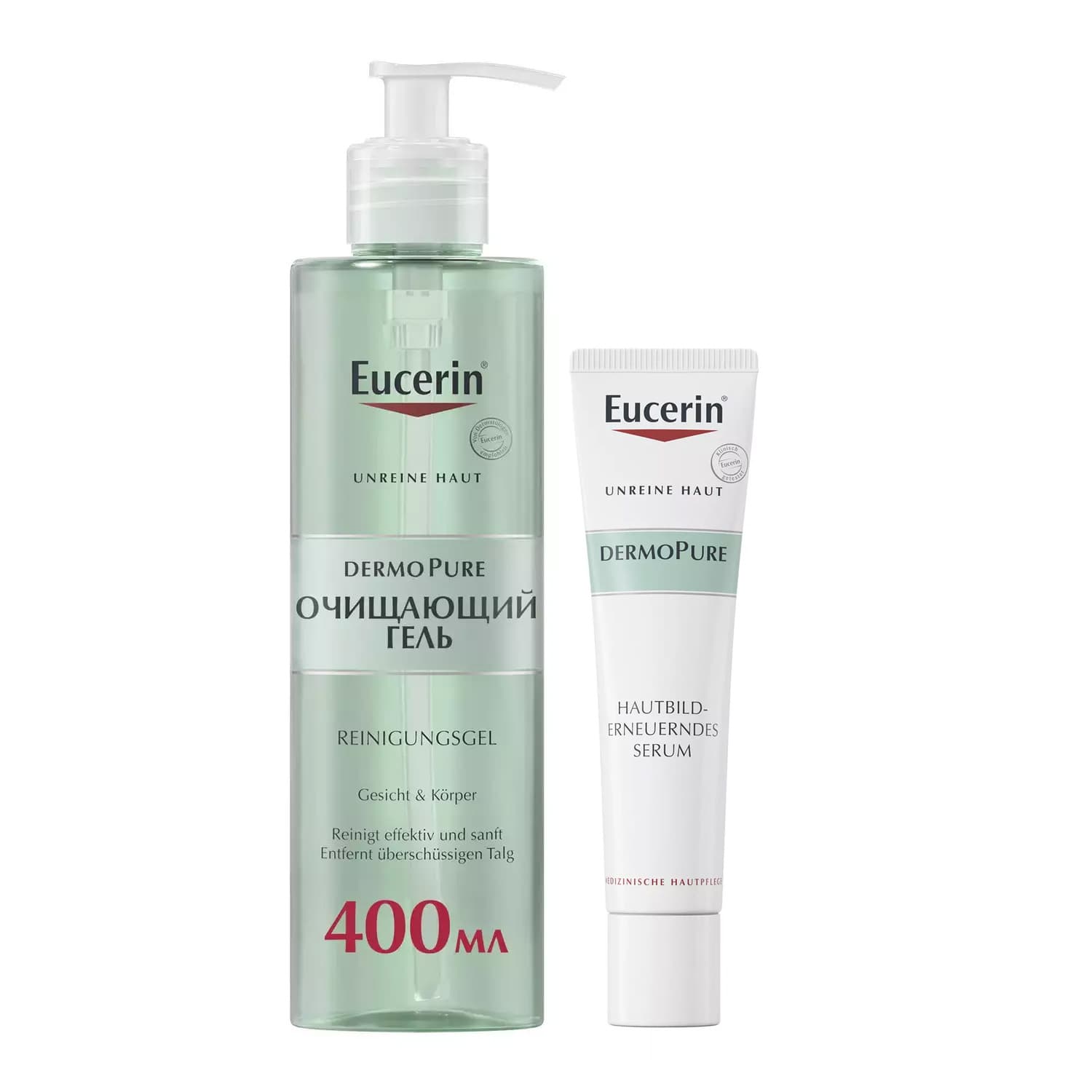 Эуцерин Набор против акне: сыворотка + гель 400 мл (Eucerin, DermoPure)