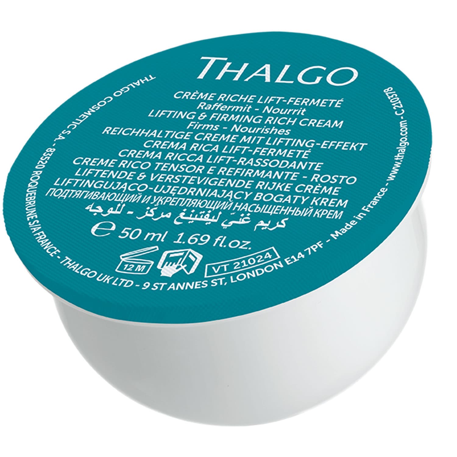 Тальго Подтягивающий и укрепляющий насыщенный крем, сменный блок (Thalgo, Silicium Lift)