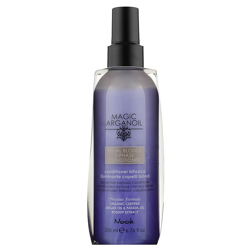 Нук Бессульфатный двухфазный кондиционер "Сияющий блонд" Hair Illuminating Biphasic Conditioner No Rise, (Nook, Magic Arganoil)
