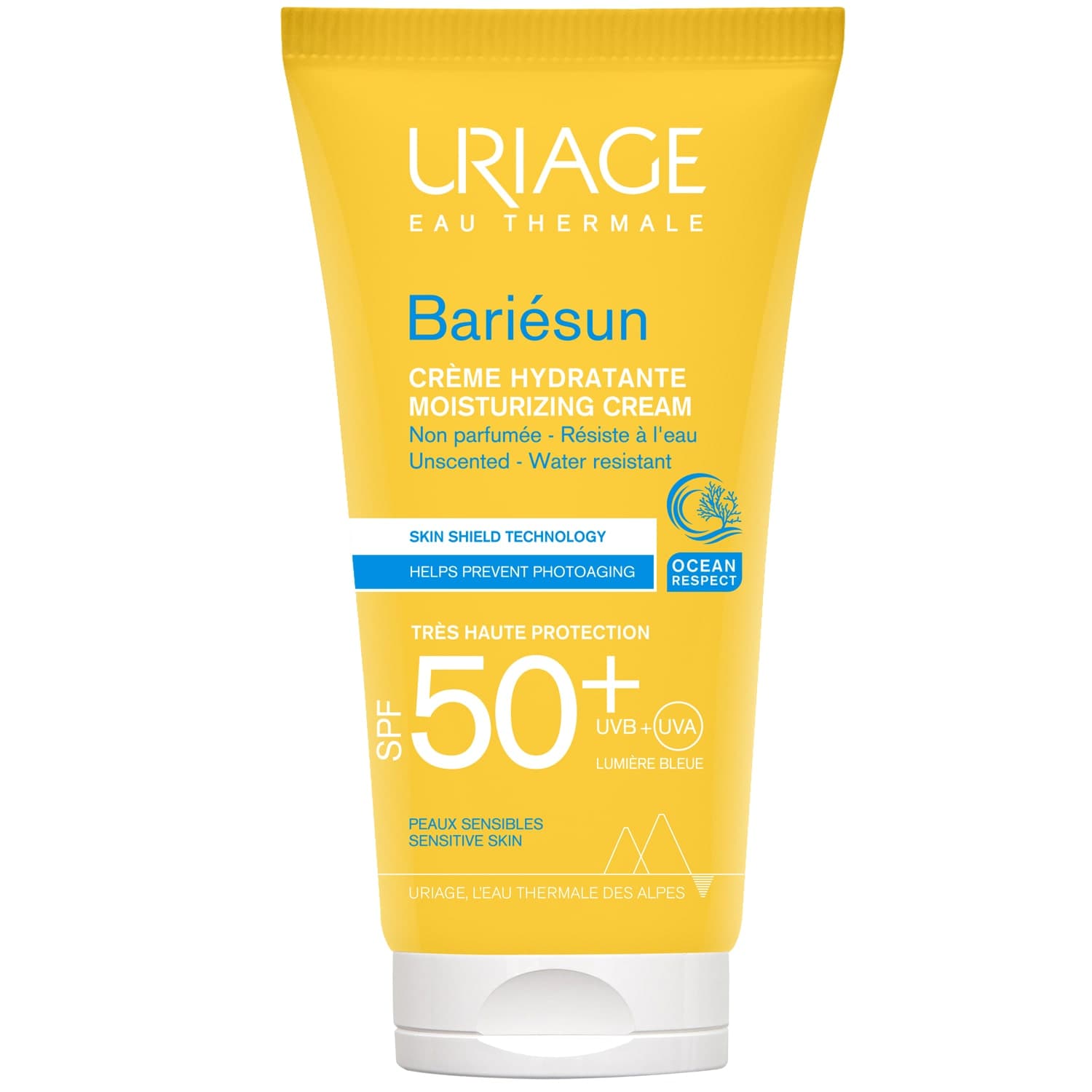 Урьяж Увлажняющий крем без ароматизаторов SPF 50+, (Uriage, Bariesun)
