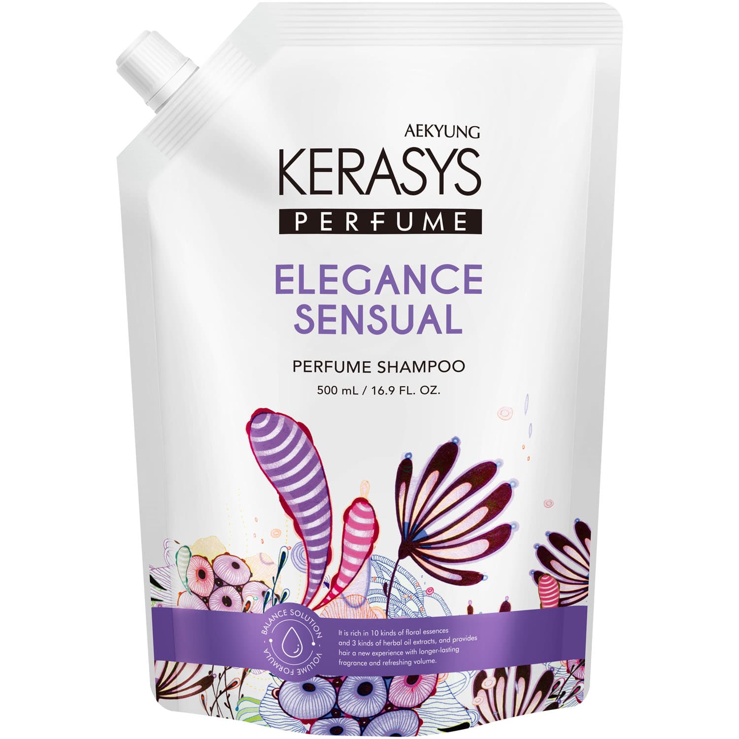 Керасис Шампунь для тонких и ослабленных волос Elegance Sensual, (Kerasys, Perfumed Line)