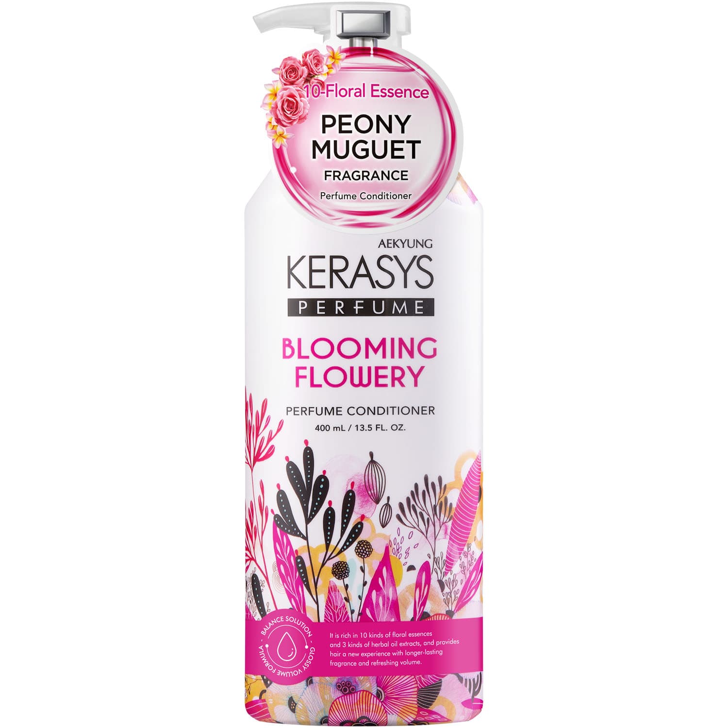 Керасис Кондиционер для всех типов волос Blooming Flowery, (Kerasys, Perfumed Line)