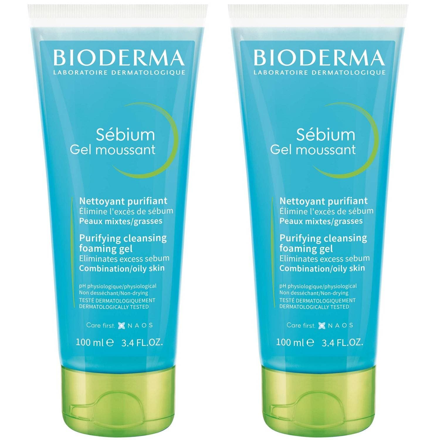 Биодерма Очищающий гель для лица, 2 х (Bioderma, Sebium)