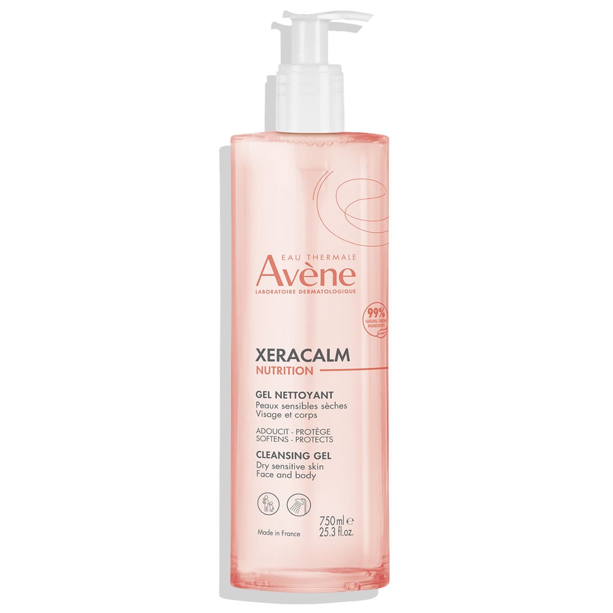 Авен Легкий питательный очищающий гель, (Avene, XeraCalm)