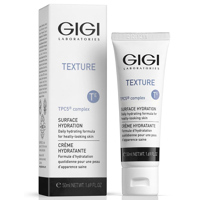 ДжиДжи Дневной увлажняющий крем для всех типов кожи Surface Hydration Moist, (GiGi, Texture)